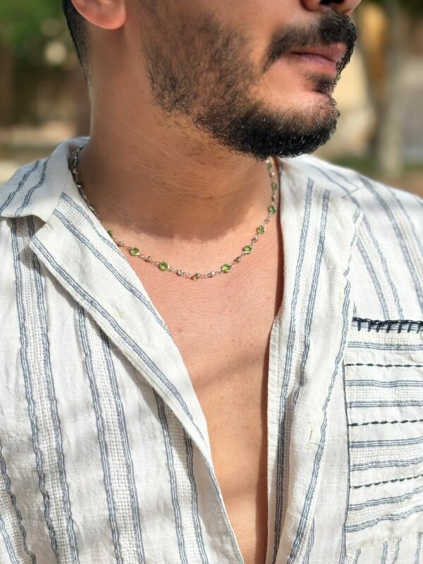 Green stones necklace - Image 2