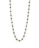 Black Stripped Chain, Gold Vermeil