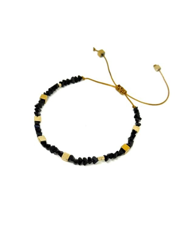 Black and gold stones bracelet - Image 3